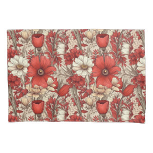 Colorful Flower Pattern Pillow Case