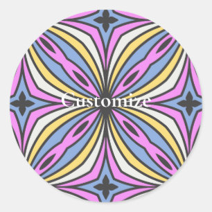 Colorful Flower Petals Thunder_Cove Classic Round Sticker