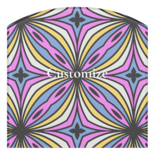 Colorful Flower Petals Thunder_Cove Door Sign