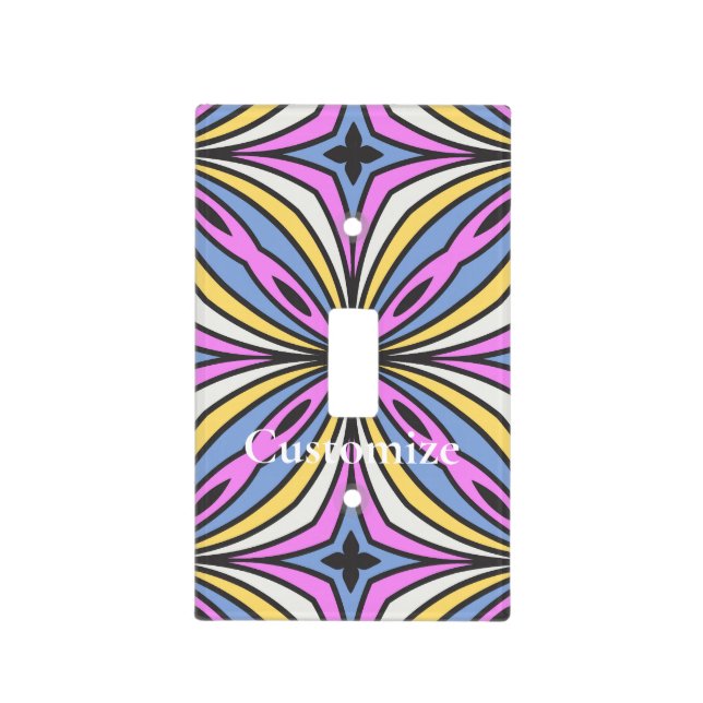 Colorful Flower Petals  Thunder_Cove Light Switch Cover (Front)