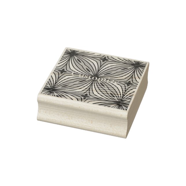 Colorful Flower Petals  Thunder_Cove Rubber Stamp (Stamp)