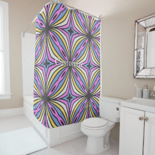 Colorful Flower Petals Thunder_Cove Shower Curtain