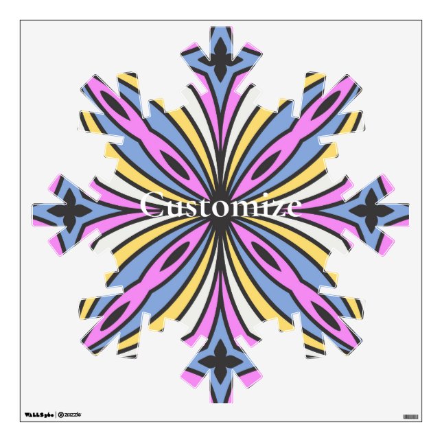 Colorful Flower Petals  Thunder_Cove Wall Decal (Front)