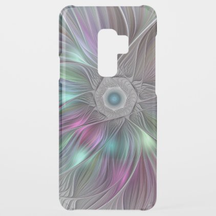 Colorful Flower Power Abstract Modern Fractal Art Uncommon Samsung Galaxy S9 Plus Case