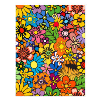 Whimsical Flowers Postcards | Zazzle