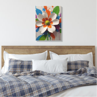 Colorful Flower Wall Art Design
