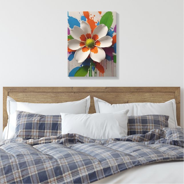 Colorful Flower Wall Art Design (Insitu(Bedroom))
