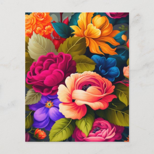 Colorful flowers (Front)