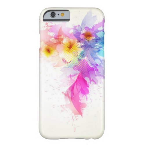 Colorful Flowers Abstract Art Barely There iPhone 6 Case