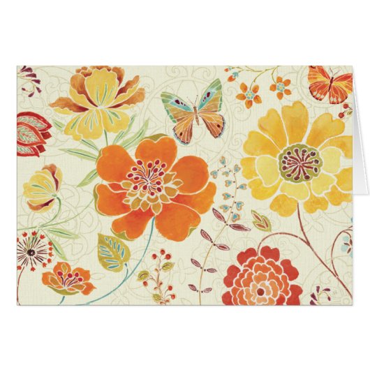 Colorful Flowers and Butterflies (Front Horizontal)