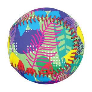 Colorful flowers background baseball