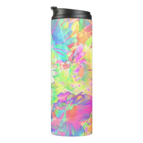 Colorful Flowers Bright Cheerful Thermal Tumbler