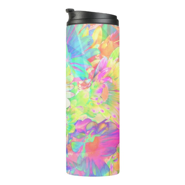 Colorful Flowers Bright Cheerful Thermal Tumbler (Rotated Right)