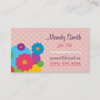 Colorful Flowers Business Card