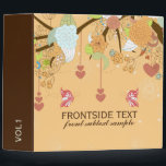 Colorful Flowers & Butterflies 3 Ring Binder<br><div class="desc">Colorful flowers,  hearts and butterflies design If you need any help customizing any of my designs,  contact ArtOnWear designer. Free text formatting with live help available by request.</div>