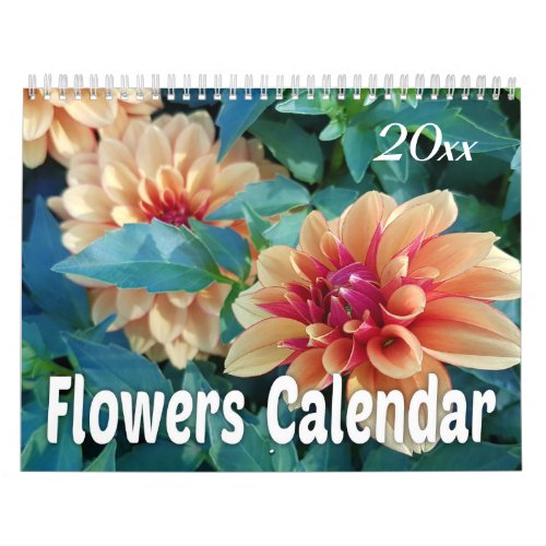 Colorful Flowers Calendar