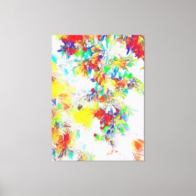 Colorful Flowers Canvas Print (Front)
