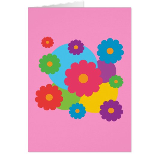Colorful Flowers Cards (Front)