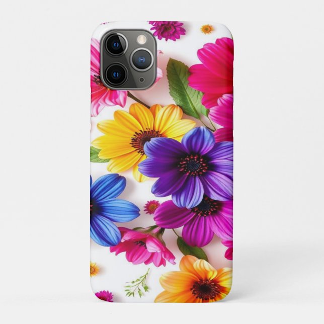 colorful flowers  Case-Mate iPhone case (Back)