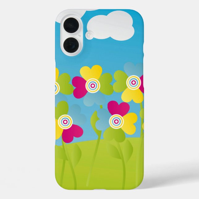 Colorful flowers Case-Mate iPhone case (Back)