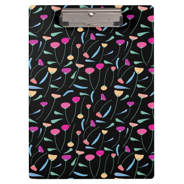 Colorful Flowers   Clipboard (Front)