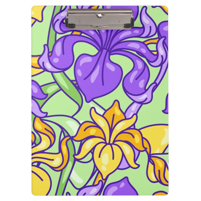 Colorful Flowers   Clipboard (Front)