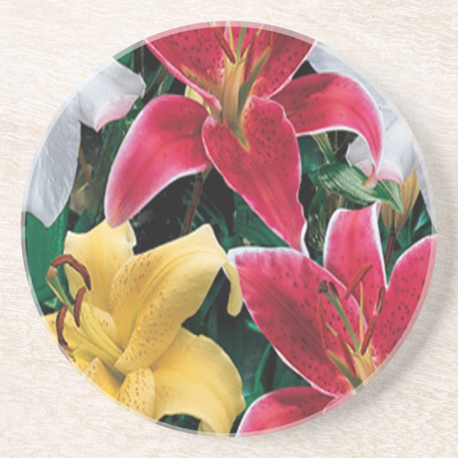 Colorful Flowers Coaster (Front)