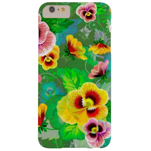 Colorful Flowers Design Barely There iPhone 6 Plus Case