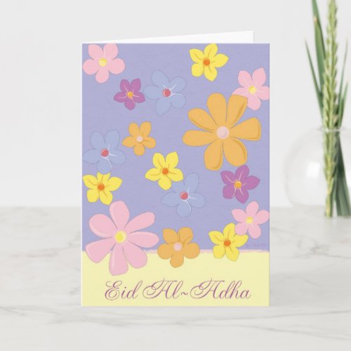 Colorful Flowers _ Eid al_Adha Holiday Card