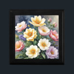 Colorful Flowers Elegant Watercolor Painting Gift Box<br><div class="desc">Do you think it is difficult to choose a design according to your own personality and tastes? Maybe this design makes your job easier. Look again,  this is definitely what you're looking for.</div>