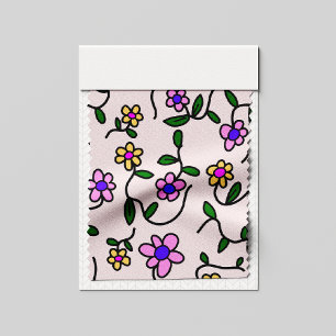 Colorful Flowers, Floral Pattern, Greenery, Boho Fabric
