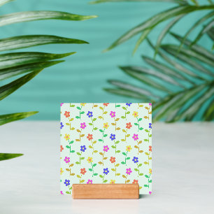 Colorful Flowers, Floral Pattern, Greenery, Boho Holder