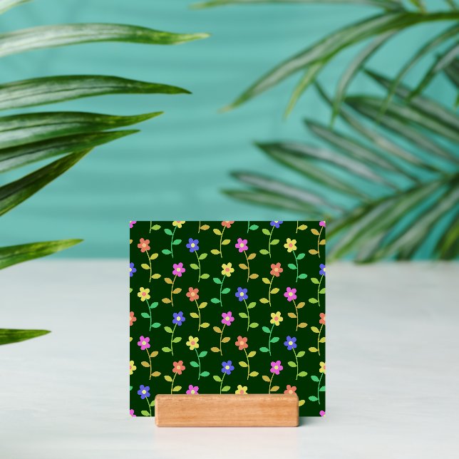 Colorful Flowers, Floral Pattern, Greenery, Boho Holder (Insitu 2)