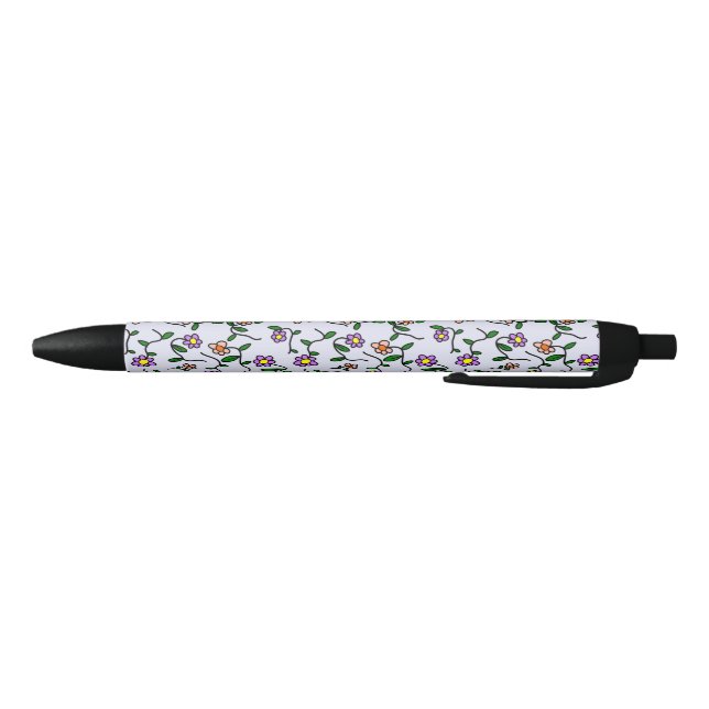 Colorful Flowers, Floral Pattern, Greenery, Boho Pen (Bottom)