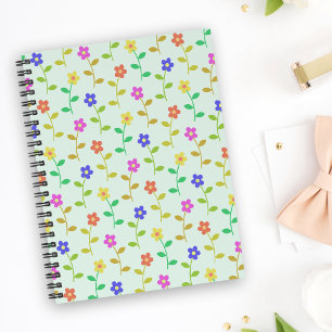 Colorful Flowers, Floral Pattern, Greenery, Boho Planner