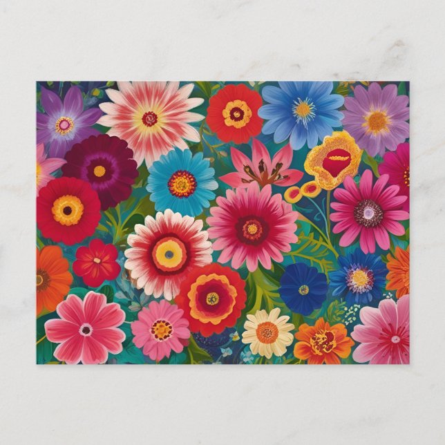 Colorful Flowers for Any Occasion  Postcard (Front)