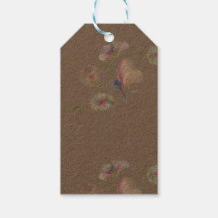 Colorful flowers gift tags