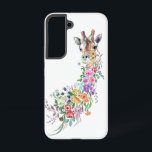 Colorful Flowers Giraffe Samsung Galaxy S22 Case<br><div class="desc">Colorful Flowers Bouquet Giraffe - Drawing Modern Sweet Romantic Floral Animal Collection By MIGNED. Choose / Add Your Unique Text / Name / Color - Make Your Special Gift - Resize and move or remove and add elements / text with customization tool ! Drawing and Design by MIGNED. Please see...</div>