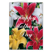 Colorful Flowers Greeting Card (Front)