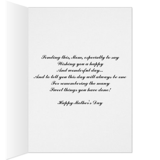 Colorful Flowers Greeting Card (Inside (Right))