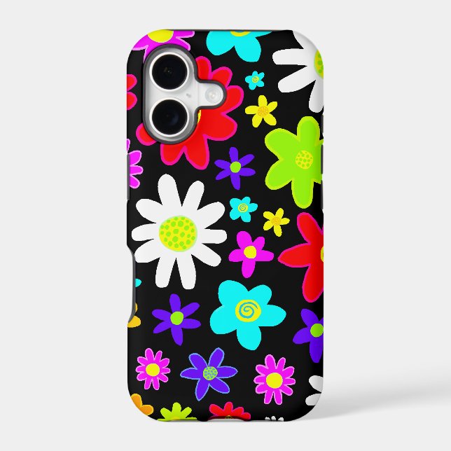 Colorful Flowers Iphone Case (Back)