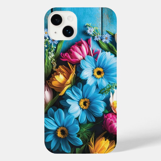 Colorful Flowers iPhone Case (Back)