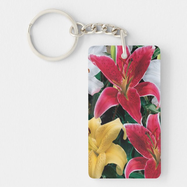 Colorful Flowers Key Chain (Front)