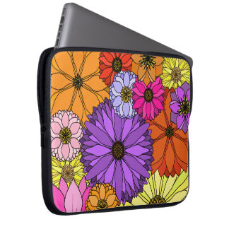 Colorful Flowers Laptop Sleeve