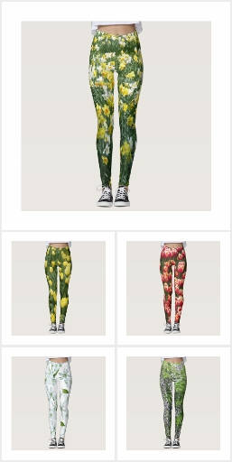 Colorful Flowers Leggings Collection 