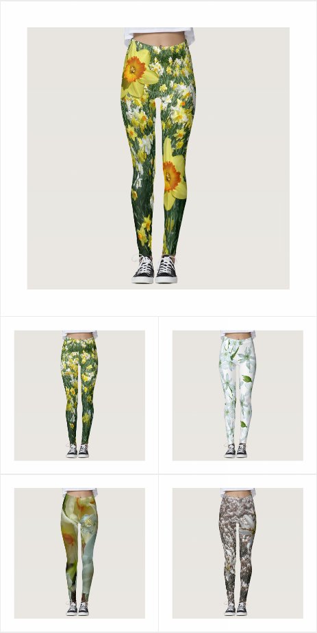 Colorful Flowers Leggings Collection