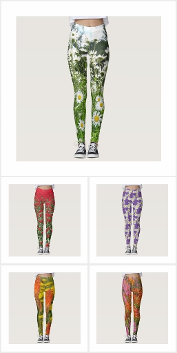 Colorful Flowers Leggings Collection 