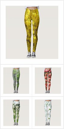 Colorful Flowers Leggings Collection