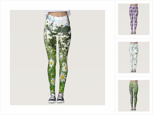 Colorful Flowers Leggings Collection