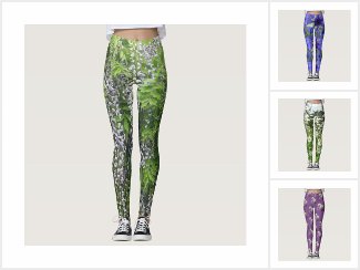 Colorful Flowers Leggings Collection